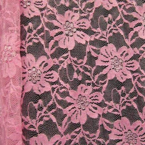  Dusty Rose Fancy Floral Lace