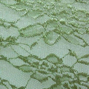  Olive Metallic Foil on Lace