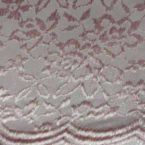 60 Black Lace With Silver Satin Backing Floral Leaves Lace Fabric By the  Yard (2740F-5M) 