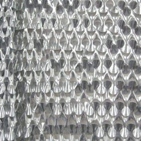Soft Multi Color Metallic Sequin Fabric Metal Mesh Aluminum