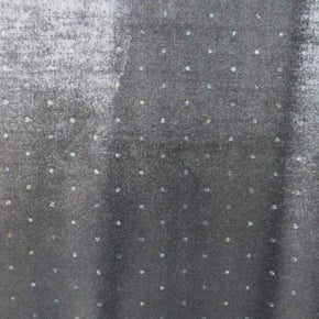  Gray/Black Holographic Metallic Powder Foil Sequin on Slinky 