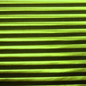  Apple Green/Black .75" Metallic Foil Stripes on Nylon Spandex