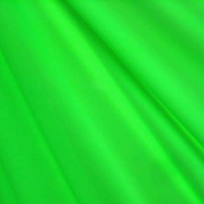 Bright Green Solid Colored Shiny Millikin Tricot on Nylon Spandex
