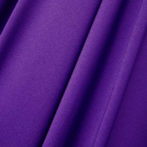 Deep Violet Solid Colored Shiny Millikin Tricot on Nylon Spandex