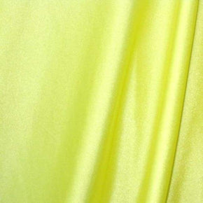 Yellow Solid Colored Shiny Millikin Tricot on Nylon Spandex