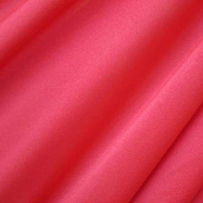 Punch Red Solid Colored Shiny Millikin Tricot on Nylon Spandex