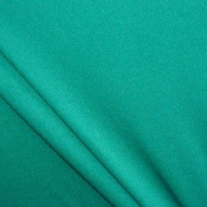 Lively Teal Solid Colored Shiny Millikin Tricot on Nylon Spandex