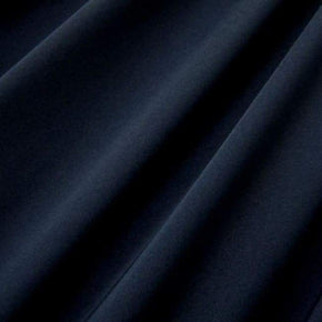 Black Solid Colored Shiny Millikin Tricot on Nylon Spandex
