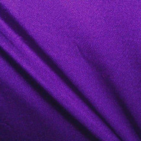 Violet Solid Colored Shiny Millikin Tricot on Nylon Spandex