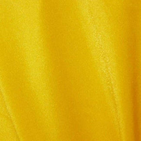 Dark Yellow Solid Colored Shiny Millikin Tricot on Nylon Spandex