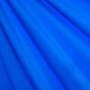 Bright Blue Solid Colored Shiny Millikin Tricot on Nylon Spandex