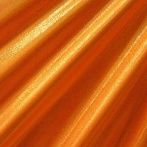  Neon Orange/Gold Solid Colored Mirror Metallic Foil on Nylon Spandex