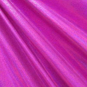  Magenta Shiny Mirror Dot Holographic on Nylon Spandex