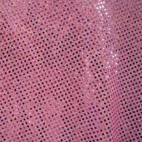  Pink Glued 3mm Sequins on Lurex