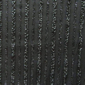  Black Fancy Ribbon Net on Polyester Spandex