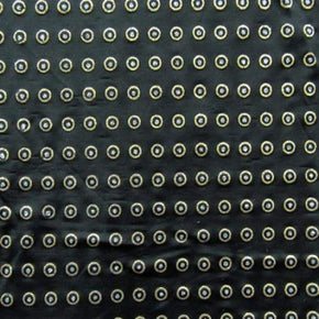  Silver/Black Novelty Metallic Foil on Polyester Spandex