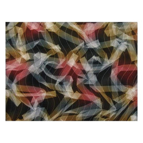 Multi-Colored Waves on Digital Smoke Fancy Ribbon Lace