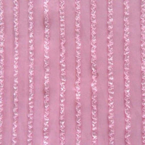  Pink Ribbon on Stretch Mesh