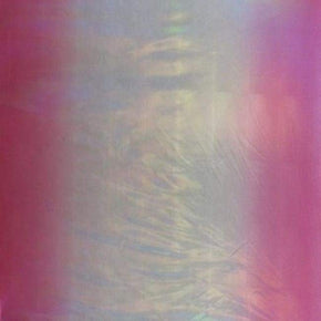  Deep Pink/White Ombre Holographic Mirror Foil on Polyester Spandex