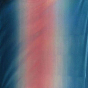  Mallard/Medium Pink Ombre Holographic Mirror Foil on Polyester Spandex