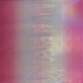  Orchid/Deep Pink Ombre Holographic Mirror Foil on Polyester Spandex