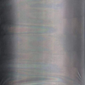  Steel/Silver Ombre Holographic Mirror Foil on Polyester Spandex