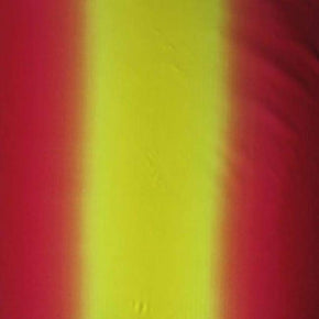  Crimson/Yellow Ombre Print on Polyester Spandex