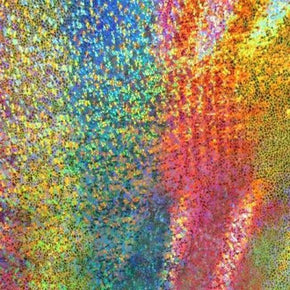 Multi-Colored Holographic Avatar Metallic Foil on Nylon Spandex