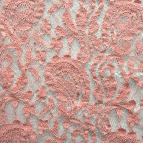  Coral Paisley Lace