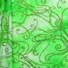  Holographic Fancy Shiny Holographic Sequins & Glitter on Polyester Spandex