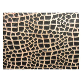  Nude/Black Leopard Print with Pleather Patch on Polyester Mesh