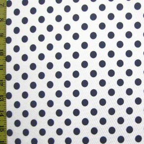  Black/White Polka Dot Printed Mesh 