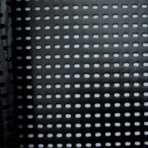  Black Perforated Pleather 