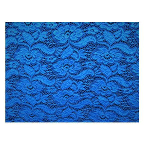  Royal Fancy Floral Lace on Nylon Spandex