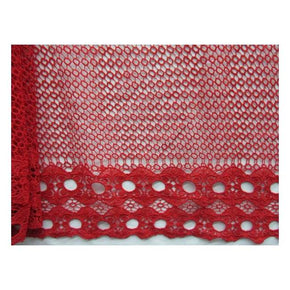  Red Fancy Crochet Lace