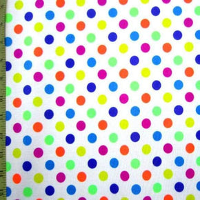 Multi-Colored .5" Polka Dot on Nylon Spandex