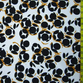 Multi-Colored Polka Dot Print on Nylon Spandex