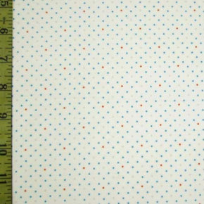 Multi-Colored Polka Dots Print on Nylon Spandex