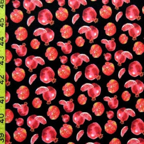  Pomegranate Print on Nylon Spandex
