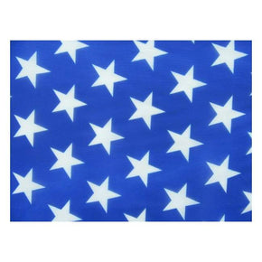  Blue/White Stars Printed Chiffon