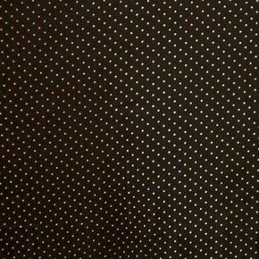  White/Coffee Small Dot Printed Chiffon