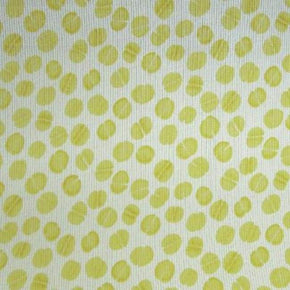  White/Yellow Nuts Printed Chiffon