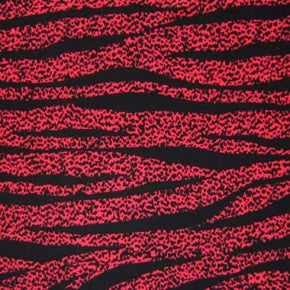 Multi-Colored Zebra Print on Polyester Spandex