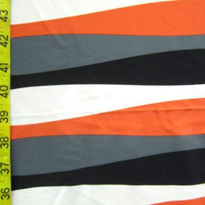 Multi-Colored Fitted Patterns Print on Nylon Spandex