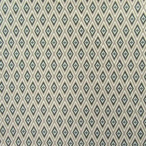  Grey/Tan/White Diamond Shapes Print on Polyester Spandex