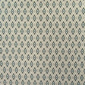  Grey/Tan/White Diamond Shapes Print on Polyester Spandex