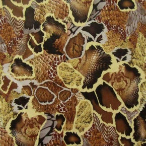 Multi-Colored Leopard Print on Polyester Spandex