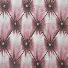  Pink Diner Bench Print on Polyester Spandex