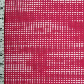 Multi-Colored Pixelated Print on Polyester Spandex
