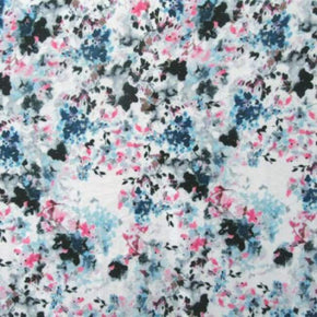 Multi-Colored Watercolor Print on Polyester Spandex
